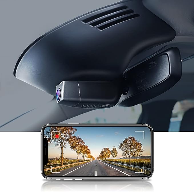 Fitcamx 4K Dash Cam Suitable for Volvo XC90 2016-2022 T5 T6 T8 (Model A), Integrated OEM Style, UHD 2160P Video, Built-in WiF&APP, Loop Recording, G-Sensor, Easy to Install, 64GB Card