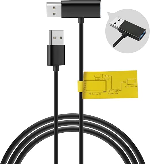 EcoZen USB Y-Cable for Wireless CarPlay & Android Auto - Solve Power & Unwanted Connection Issues