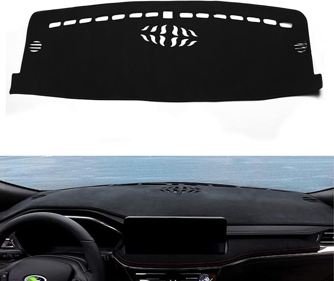 x xotic tech Center Console Dashboard Mat Pre-Cut Non-Slip Sunshield Sun Glare Protector Dash Carpet Pad Black Cover Compatible with Ford Escape 2020 2021 2022 2023 2024 2025 2026