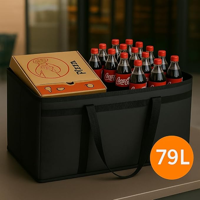 musbus catering bag doordash 22x14x13 3 Pack Insulated Food Delivery Bag Cooler Bags Keep Food Warm Therma cooler bags therma catering shopper accessories hot