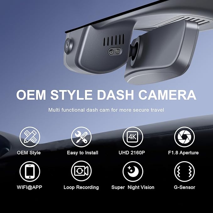 mangoal STARVIS 2 Front 4K HDR Dash Cam IMX678, Custom Fit for Mazda CX-50 2025 2026(Model B), 5GHz WiFi, GPS, 64GB Card