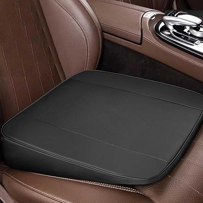 Memory Foam Car Seat Cushion for BMW X5 G05 2018-2023, Wedge Booster Lumbar Support Pad for Drivers Office with Non-Slip Base,Black-6cm