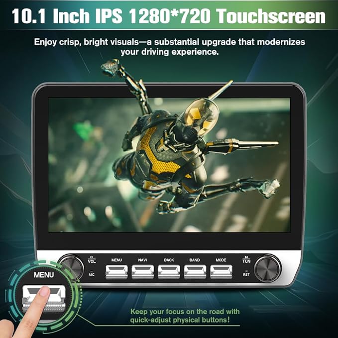 Car Radio Stereo Upgrade for Dodge RAM 1500/2500/3500 2013-2018 X (10”)
