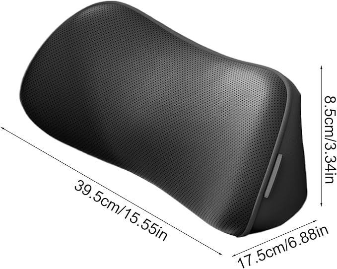 Lumbar Support Pillow, Non-Slip, 39.5x17.5x8.5cm, Ergonomic Back Cushion, Car Seat Pillow, Ergonomic Design, for Car, Chair, Driving, Seat, Office, Back, Support, Relief