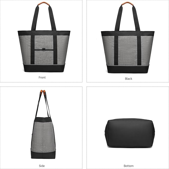 Insulated Cooler Bag Reusable Grocery Tote Bags Transport Large Lunch Box for Women