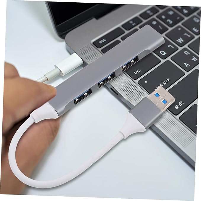 TEHAUX USB Hub Splitter Laptop USB Expander Charging for Desktop Car Gaming Travel Accessories
