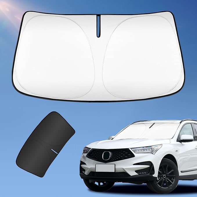 Sun Shade Sunshade for Acura RDX 2019-2024 2025 2026 Car Windshield Cover, 250T 4-Layers Front Window Shade Foldable Sun Visor Blocks UV Rays and Sun Heat Protection Interior Car Accessories