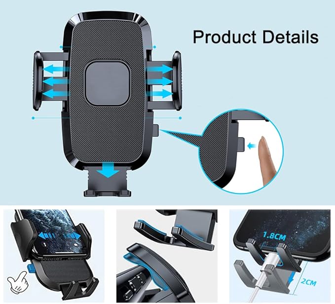 Car Cell Phone Holder Mount for Mini Cooper Countryman Paceman Clubman JCW S R52 R53 R56 R55 R60 F56 F55 F60 R58 F57 All4 CD Accessories Round Air Vent Cellphone Mobile Stand