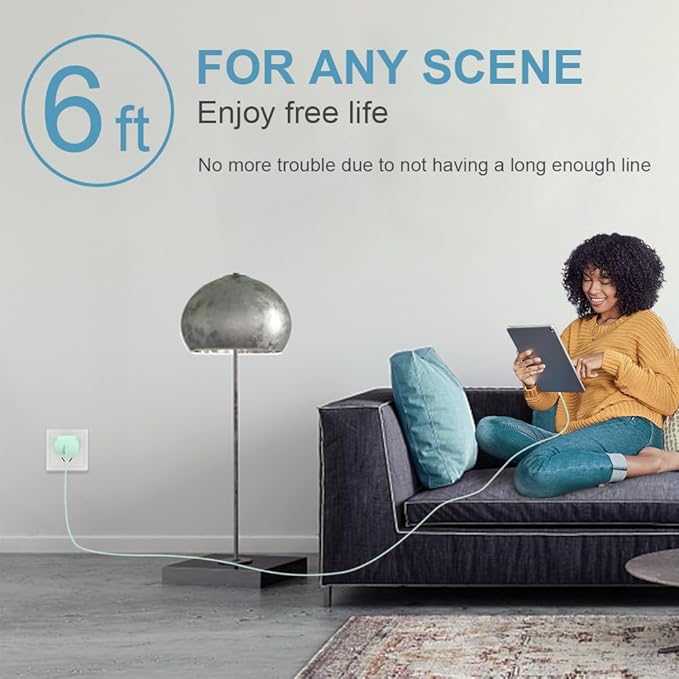 iPhone 17 16 15 Charger Fast Charging 3 Pack USB C Charger Block Type C Chargers 6FT Cord Wall Chargers Compatible with iPhone Air/17/17 Plus/17 Pro/17 Pro Max/16/16 Plus/16 Pro/16 Pro (Green)