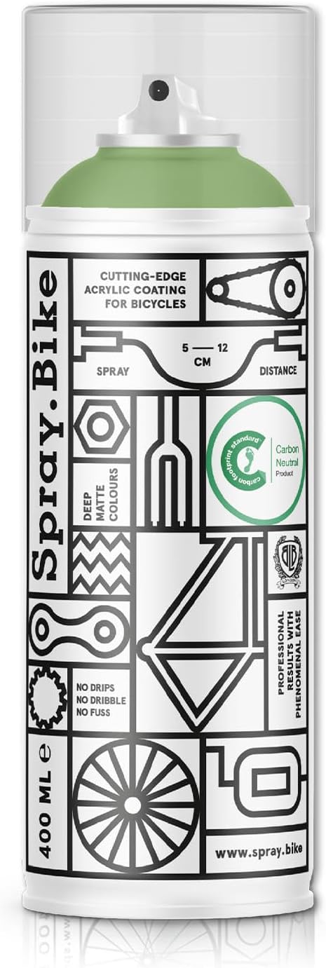 Spray.Bike Spray Paint | Designed Mainly for Bicycles | Multi-Use Acrylic Spray Paint for Metal, Plastic | High Coverage Bike Paint, 400ml, Royal Oak