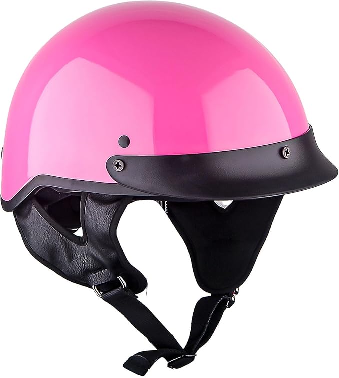 1Storm Motorcycle Half Face Helmet Mopeds Scooter Pilot with Retractable Inner Smoked Visor