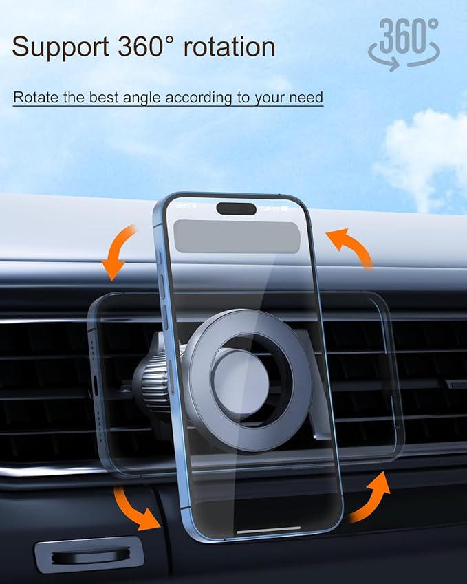 oricarmes Mazda Cx5 Phone Mount Magnetic CX-5 Phone Holder for 2026 Mazda Cx-5 Accessories Cx5 Phone Holder 2017-present Compatible for All Cell Phones