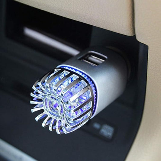 2 In 1 Car Air Purifier, 12v Plug Car Air Freshener And Ionic Air Purifier,For Car With Dual Usb Charger, Remove Dust, Pollen, Smoke And Bad Odors - Available For Your Auto Or Rv