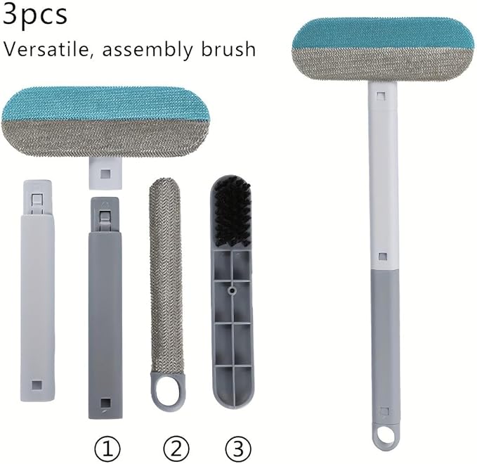 Pet Hair Remover, 4-in-1 Reusable Dog & Cat Hair Removal Tool – Standard Handle (17.7"), 2-Pack (Value Pack), Effective Lint Brush for Furniture, Couch, Carpet, Car Seats & Window Screens