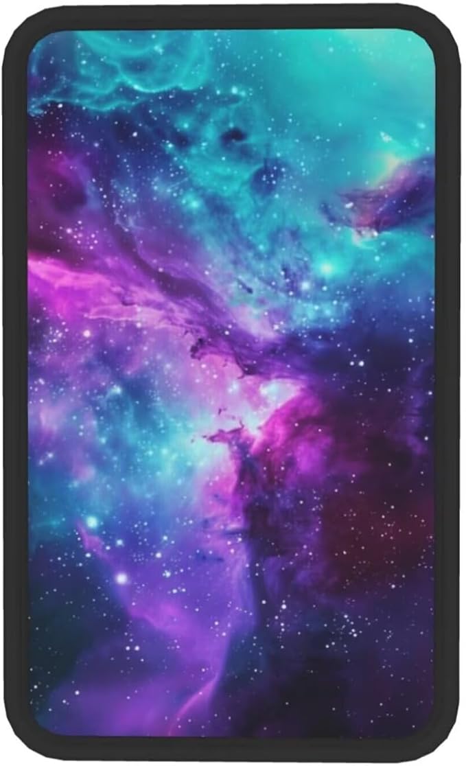 Galaxy Cosmic Center Console Armrest Cover Outer Space Arm Rest Box Lid Console Covers Nebula Fantasy Arm Rest Pads Fit for Most Cars Sedans Vans Truck Vehicles SUV