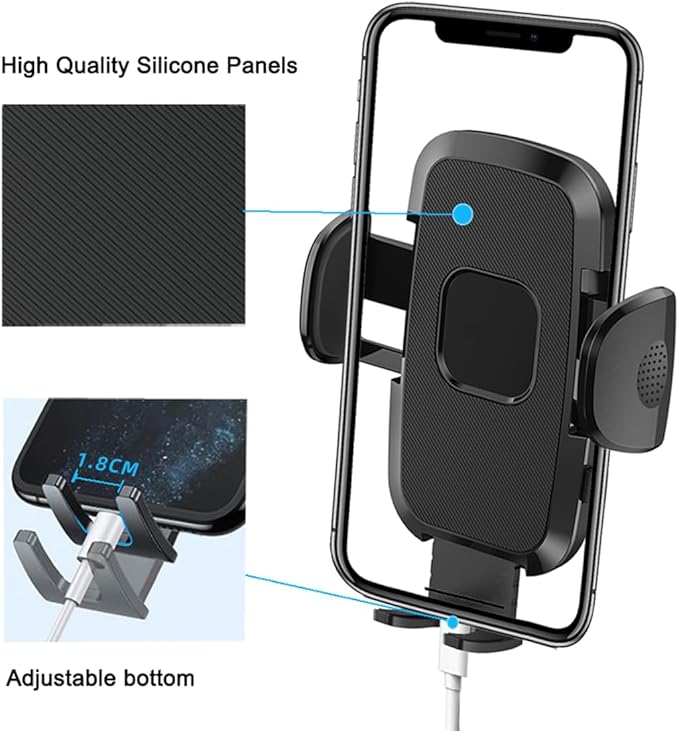 Car Cell Phone Holder Mount for Mini Cooper Countryman Paceman Clubman JCW S R52 R53 R56 R55 R60 F56 F55 F60 R58 F57 All4 CD Accessories Round Air Vent Cellphone Mobile Stand