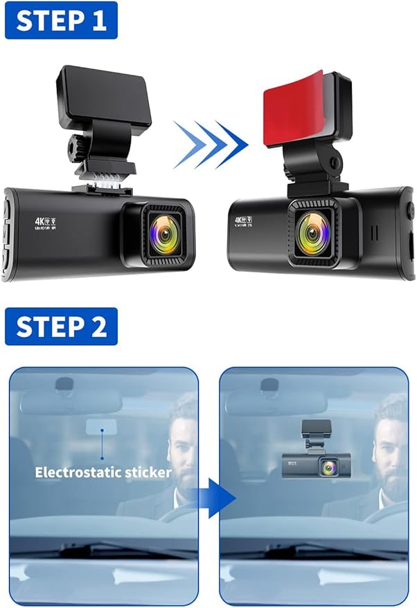 Adhesive Mount for REDTIGER F7N Dash Cam with GPS Module