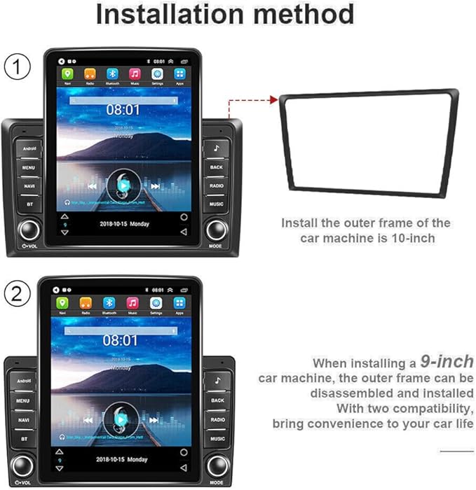 2+64G Android 15 Car Stereo Radio for Ford F150 2004 2005 2006 2007 2008 9.7" Touch Screen Car Radio Multimedia Player w/Wireless Carplay & Android GPS Bluetooth WiFi FM RDS DSP SWC Backup Camera