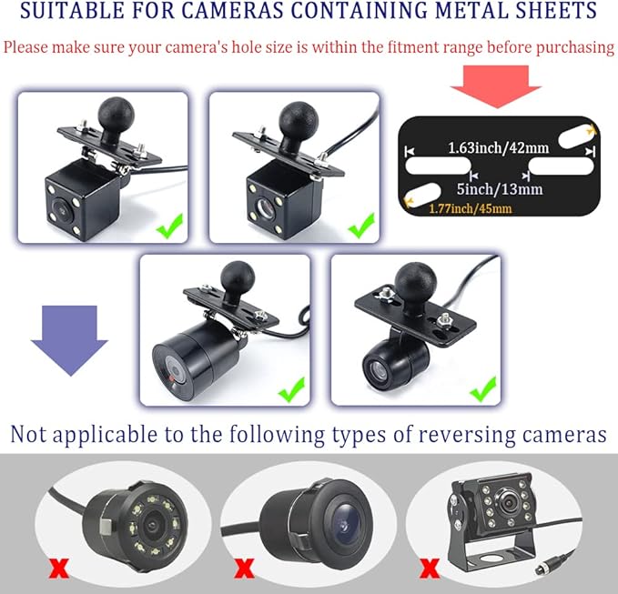 IHOTDER Dash Cam Mount - 360°Rotatable Portable Device Mount for Most Dash Cams & Rearview Cameras - Fits Car, Truck, SUV, RV, Van - Mini, Waterproof, Sturdy