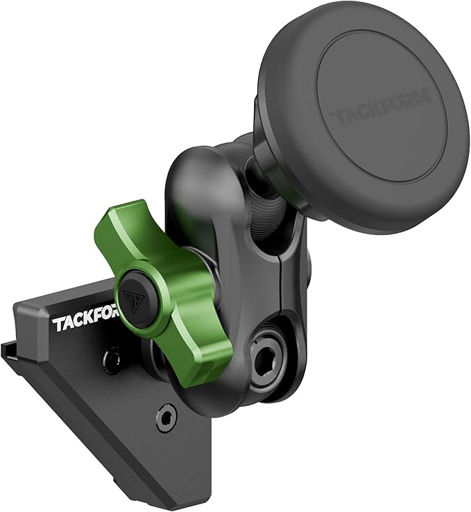 Tackform Link Vent Mount Magnetic Phone Holder - Compatible with 2021-2025 Ford F150 & Raptor, 2023-2025 Ford Super Duty | Aluminum | 2" Arm | Green | (NOT MAGSAFE Compatible)