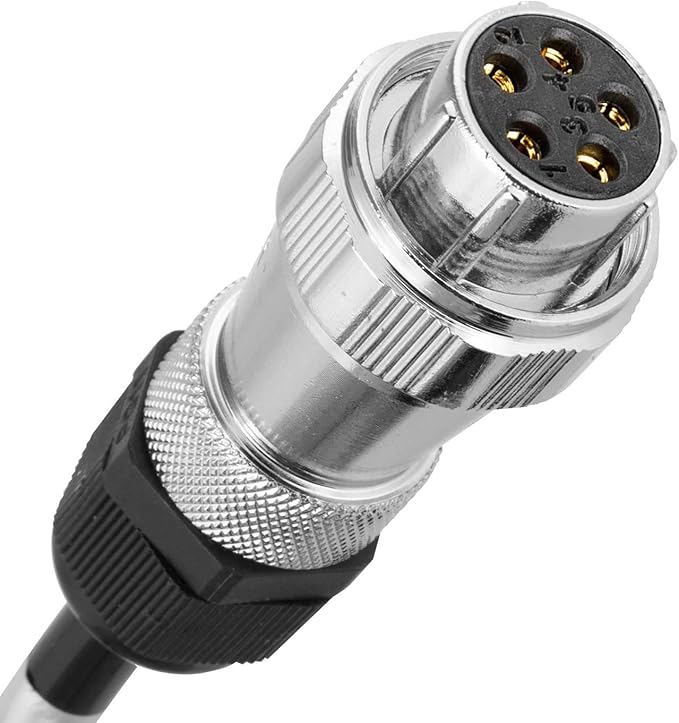 DALLUX Heavy Duty Vehicle Coil Trailer Cable with 1 Channel 4 PIN AV Connector Disconnect Kit for Truck Caravan Motor Home Backup Security Camera Monitor System