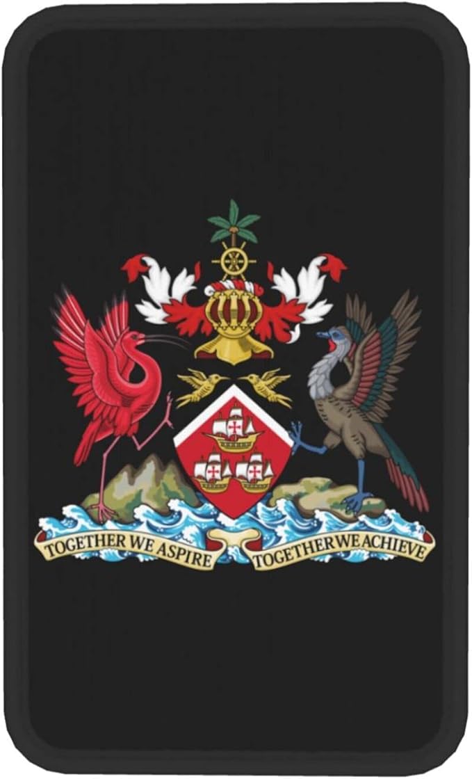SEAEAGLE National Emblem of Trinidad and Tobago Car handrail Box Cushion Vehicle Center Console Armrest Cover Pad Soft Comfort Universal Fit