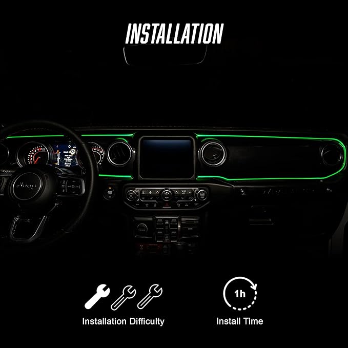 ORACLE LIGHTING ColorSHIFT LED Fiber Optic Dash Kit | Multiple Color Light Head, 1 Piece with Controller, Part # 4231-333-1
