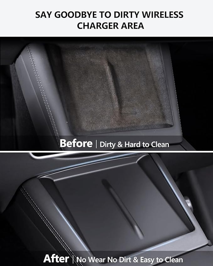 2025 Tesla Wireless Charger Mat Model 3 Highland 2024 2025 Center Console Silicone Cover Wireless Charging Phone Pad Interior Model 3 Accessories