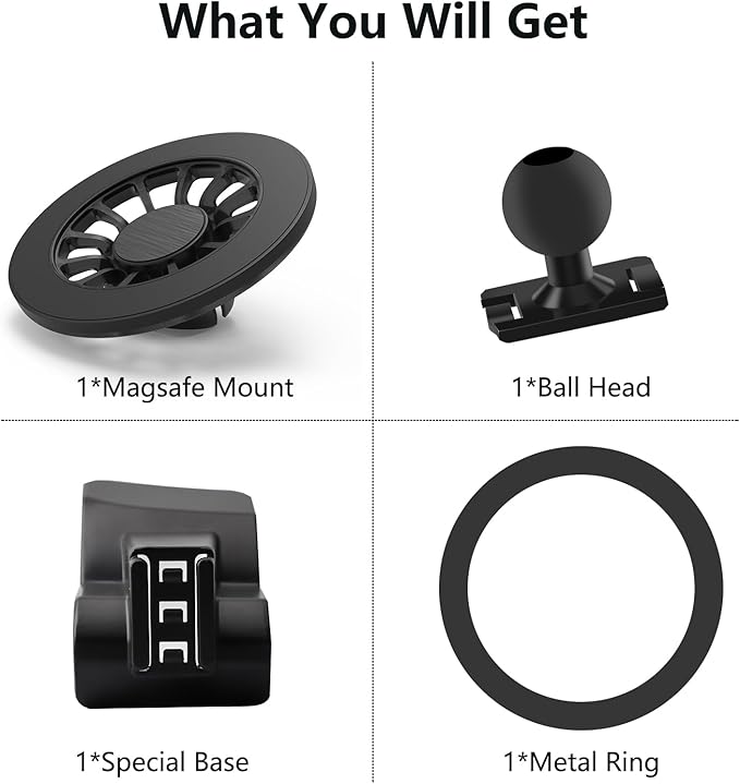 Tacoma Phone Mount for Magsafe, Exclusive Fit for Toyota Tacoma 2016-2023, for iPhone 17/16/15/14/13/12/Mini Series, Air Vent Toyota Tacoma Accessories