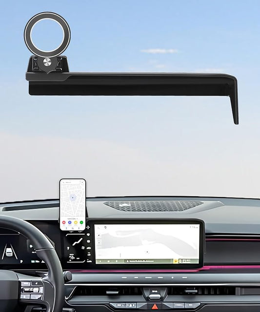 Car Phone Holder for 2024 2025 2026 kIA EV9 Accessories Apply to 12.3 Inch Touch Screen Fixed Clip Magsafe Cell Phone Mount Hands-Free 360° Rotation