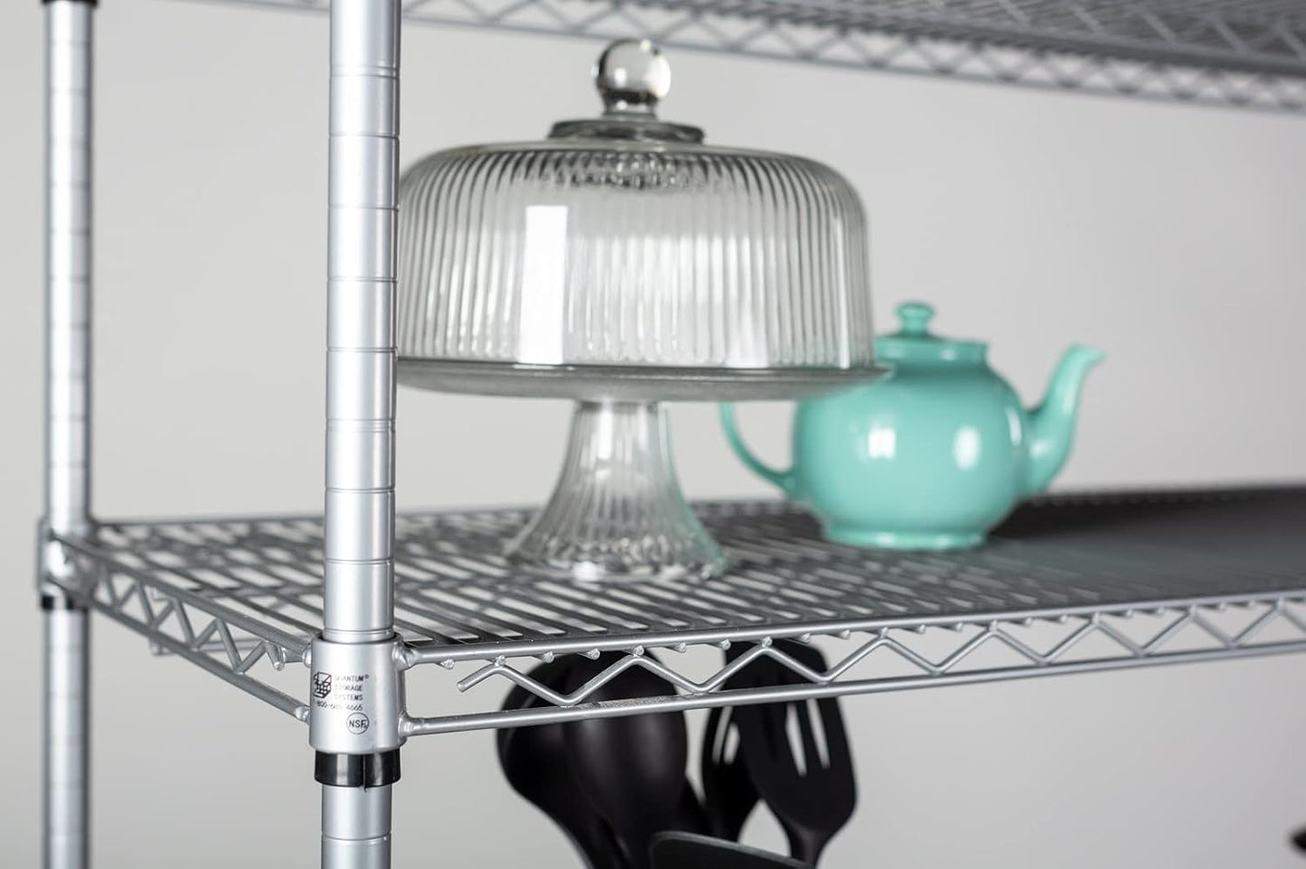 Omega 18" Deep x 24" Wide x 80" High 3 Tier Gray Starter Shelving Unit