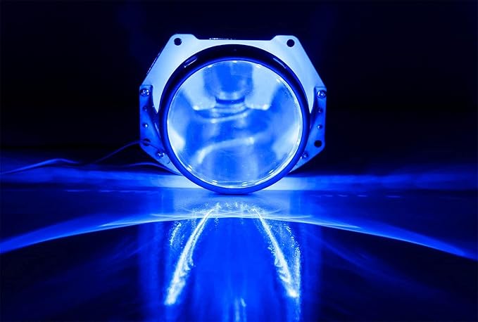 iJDMTOY Ultra Blue 15-SMD LED Accent Ambient Lighting Kit Compatible with Car Motorcycle Projector Lens Demon Eye Retrofit