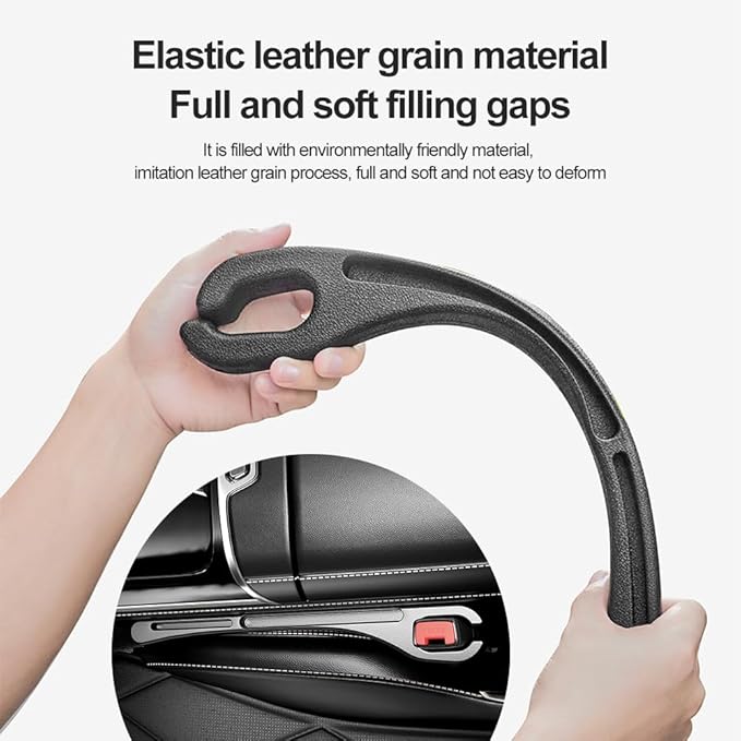 Stacool [2026 Upgrade] 2PCS Car Seat Gap Filler with Phone Holder,Multi-Function Car Side Seat Gap Filler for Prevent Items Falling,Universal Car Seat Organizer Car Accessories Interior (Black)
