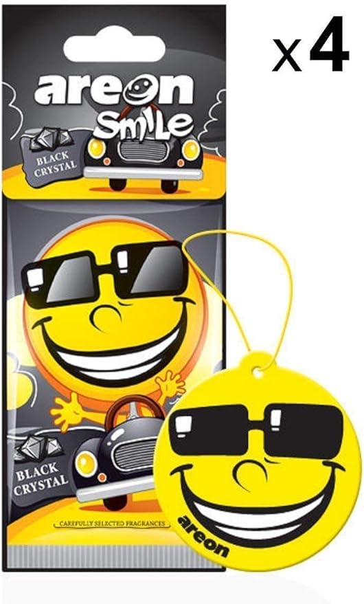 AREON Smile I Design Hanging Car Air Freshener I Assorted Scents (24 Pack)
