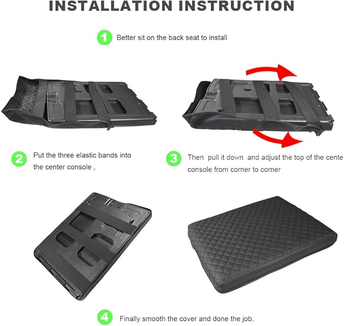 DEYTOP Center Console Cover for Chevy Silverado & Tahoe 2007-2013 Console Armrest Cover for GMC Sierra 2007-2013 Car Cushion Protector Pad ( Jump Seat Console ONLY) (Gray, 07-17 JUMP SEAT)