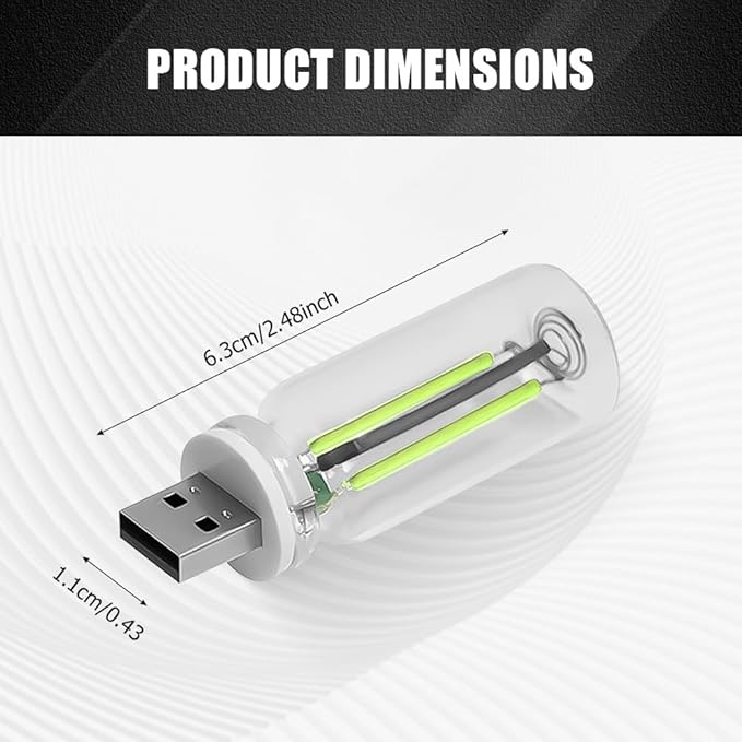 USB LED Car Interior Atmosphere Light, Auto Interior Lights, Plug-in USB Automotive Light, Universal Portable Auto Ambient Lighting Kit Car Accessories for Cars, Bedroom, Hallway (Green)
