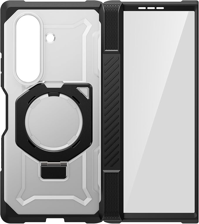 SUPCASE for Samsung Galaxy Z TriFold Case with 2 Tempered Glass Screen Protectors (UB Grip), [Compatible with MagSafe] [Built-in Kickstand] [Hinge Coverage] Military-Grade Protection Phone Case, Black