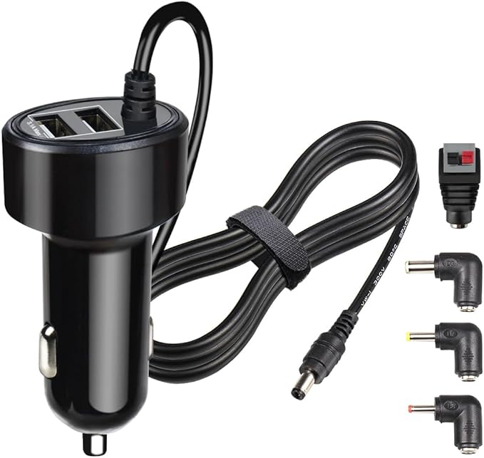 FouceClaus 12V Car Charger Adapter for Portable DVD Player, Replacement Car Cigarette Cord for RCA, Philips, DBPOWER, Sylvania, APEMAN DVD Player, Compatible with Spectra S1 S2 Pumps