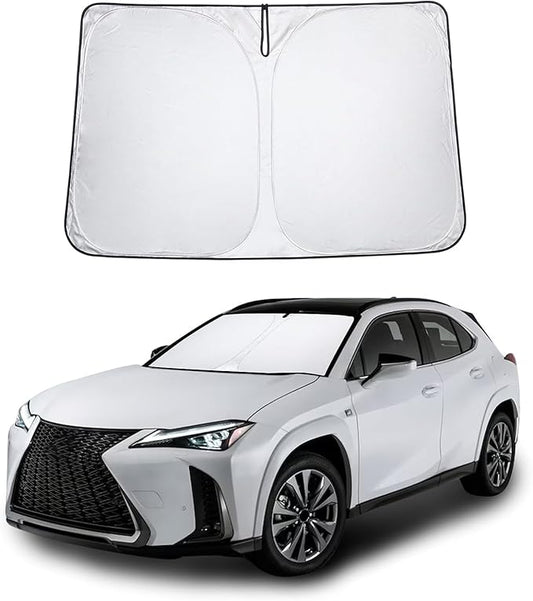 Proadsy for Lexus UX 2019-2024 2025 2026 Windshield Sun Shade 4-Layer Foldable Front Sunshade Protector Sun Visor Blocks UV Rays Keep Car Cooler