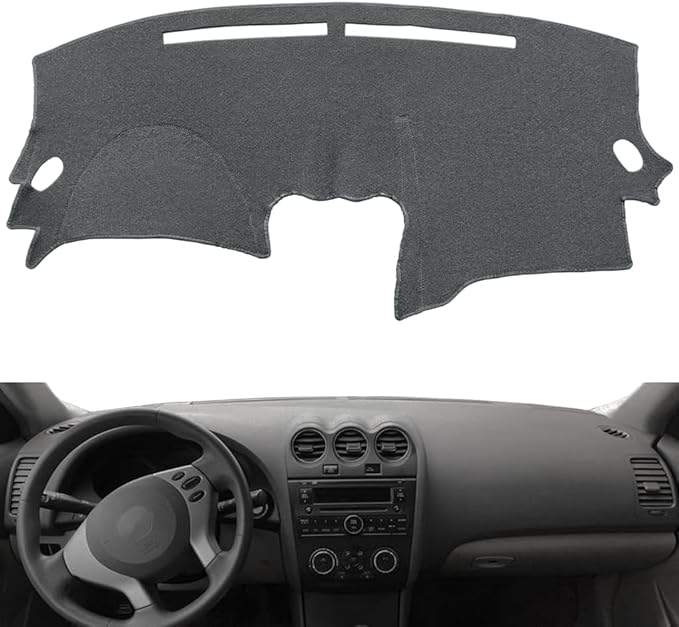 Yiz Dashboard Cover Dash Cover Mat Carpet Pad Custom Fit for Nissan Altima 2007 2008 2009 2010 2011 2012, Altima Sedan Coupe 2007-2012 (Dark Gray) Y29