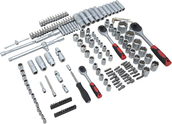 Hantinstom Ultimate Sockets Set Comprehensive Hand Tool Set Perfect for Home Essentials College Dorm Car Emergency Kit Ideal Apartment Essentials & Men’s Tools Gift