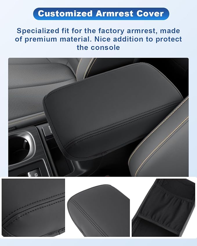 CDEFG for 2026 Subaru Outback Center Console Cover for 2026 Subaru Outback (Premium/Limited/Limited XT/Touring/Touring XT/Wilderness) Accessories Armrest Cover Arm Rest Leather Pad