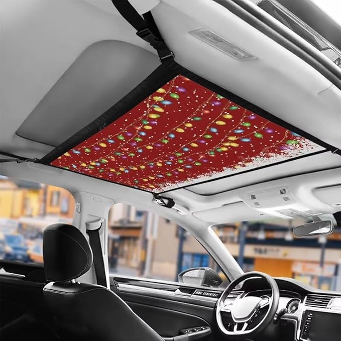 Christmas Lights Car Roof Storage Bag Car Seat Storage Hanging Bag Premium Car Seat Organizer One-Size-Fits Tidy Pouch Pocket Storage for Small Items