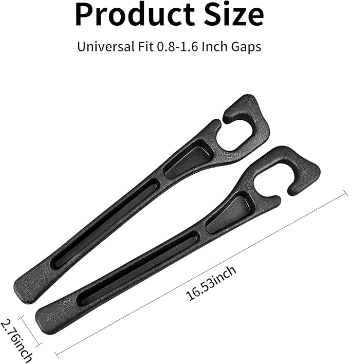 7F Car Seat Gap Filler, Organiser Between Seat and Centre Console, Universal Car Accessories, Fit SUV Truck Storage Black