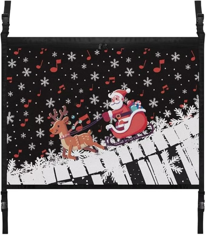 Santa Claus Sleigh Car Roof Storage Bag Auto Seat Storage Hanging Bag Multi-Purpose Car Bag Storage Box Organizer Pouch Pocket One-Size-Fits Tidy Pouch Pocket Storage for Small Items