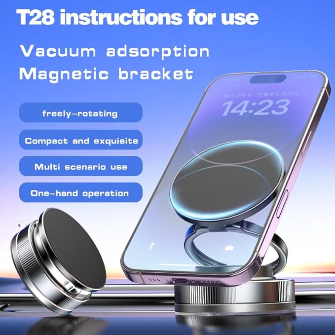 Car Phone Holder for Magsafe360° Adjustable Car Phone Mount, Phone Holders for Your Car for iPhone 16 Pro Max 15 14 13 12 Plus