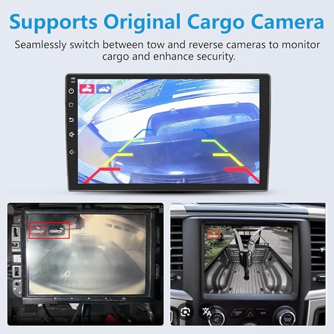 Junsun 5G WiFi (64GB ROM) Car Radio Stereo for Dodge Ram 1500 2500 3500 2013-2019,Wireless Wire CarPlay/Android Auto,9" HD Screen Support Cargo Rearview,GPS DSP RDS BT 5.0 AM/FM Auto AC