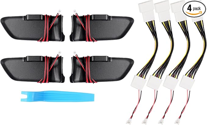 Powerty LED Light for Toyota Corolla 2020-2025 / Corolla Cross 2022-2025 Inner Door Handle Bowl Mood Lighting Decorative Interior Lamp 4PCS Blue (Not Fit 2022 Corolla XSE Apex)