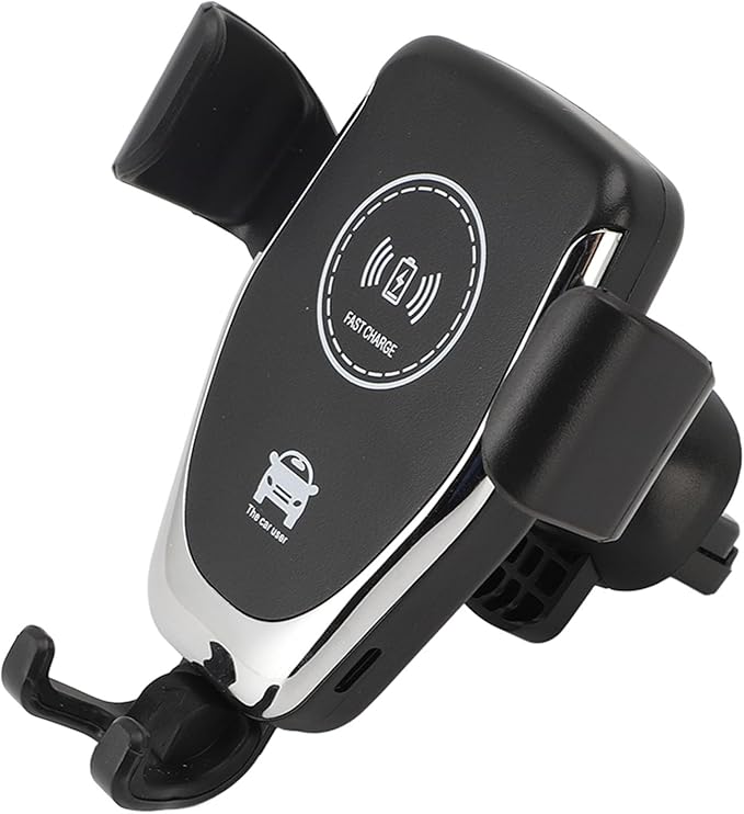 Alomejor Alomejor Car Wireless Charger Automatic Phone Holder 360 Degree Rotatable for Vent 15W Fast Charging Black for Most Cars