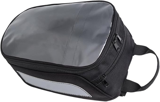 PRETYZOOM Motorcycle Magnetic Tank Bag Waterproof Storage Carrier Bag for Motorbike Cycling with Tool Compartment Compatible with Magnetic Tank Surfaces